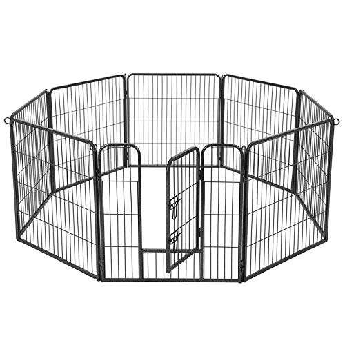 FEANDREA ペットサークル 大型犬用 中型犬用 ペットフェンス 折り畳み