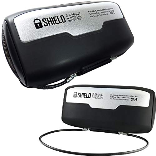 防犯 ポータブル金庫 小型金庫 ミニ金庫 ダイヤル式 ワイヤーロック OA-001K ブラックの通販は 4,860円