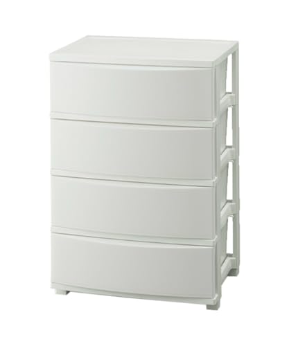 アイリスオーヤマ チェスト 収納ケース スリム ワイド インテリア 3段 4段 5段 奥行約39.5* (コロネシリーズ) CLN-544 ホワイト