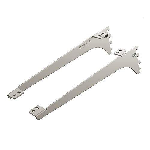 南海プライウッド アームハング棚柱SS 棚受（木質棚板用） SSシルバー 奥行450mmタイプ 2本入(ビス付) SS-MD45Sの通販は