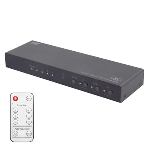 HDMI セレクター 4K 60Hz 音声分離 RS-HDSW41A-4K HDMI 切替器 音声分離 HDMI セレクター PS5 120Hz HDMI 切替器 自動 4K HDMI 切替器 4K 60Hz 9,212円