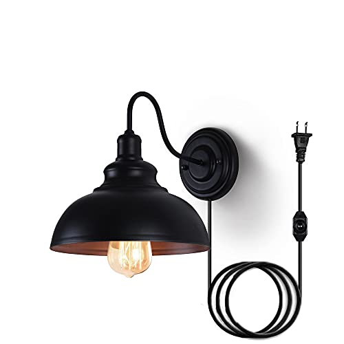 Lightess ブラケットライト コンセント式 レトロ ウォールライト 工業 調光可能 北欧 壁掛け照明 工事不要 スイッチ付き 壁取付ランプ アンティーク調 インテリア照明 玄関ライト ポーチ 廊下 の通販は 5,224円