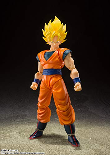 S.H.フィギュアーツ ドラゴンボールZ スーパーサイヤ人フルパワー 孫悟空 約140mm PVC&amp;ABS製 塗装済み可動フィギュア_1