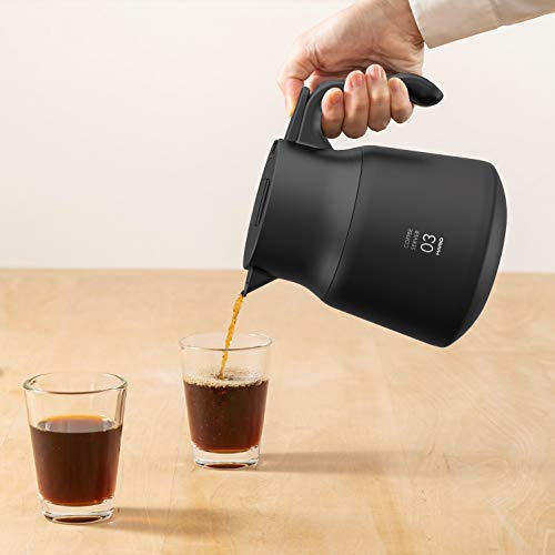 HARIO(ハリオ)　Ｖ60 保温ステンレスサーバー PLUS 600　保存可能容量600ml　ブラック　VHSN-60-B_5