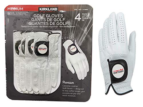 Kirkland Signature ゴルフグローブ4枚 Mサイズ コストコカークランドシグネチャーホワイト