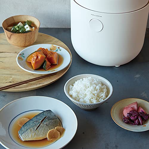 炊飯器　récolte Compact Rice Cooker ホワイト recolte（レコルト） コンパクト ライスクッカー 炊飯器 2合 2.5合