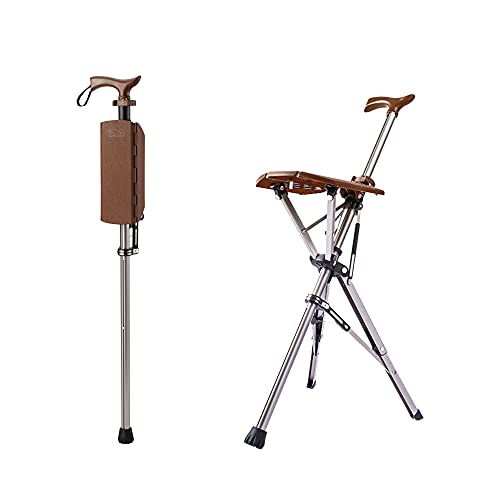 Ta-Da Chair ターダチェア 一本杖 ステッキ 三脚 椅子 ワンタッチ ステッキチェア 軽量 介護 高齢者 母の日 父の日 敬老の日 プレゼント 85cm 【日本語説明書付】