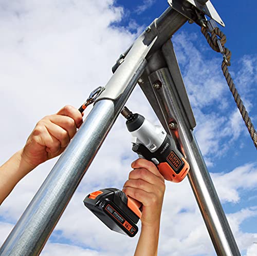 ブラックアンドデッカー(BLACK*DECKER) コードレス マルチツール multievo EVO185I1 インパクトドライバー DIY 電動工具 穴あけ 締付工具 専用キットボックス付属_4