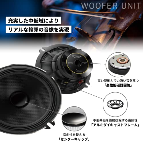 パイオニア スピーカー カロッツェリア TS-C1730S-2 17cm セパレート2