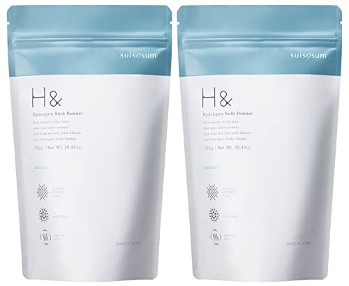 H& アッシュアンド 高濃度水素 入浴剤 無香料 750g (30回分) 【国産 ギフト 計量スプーン入り】 (２個セット)の通販は