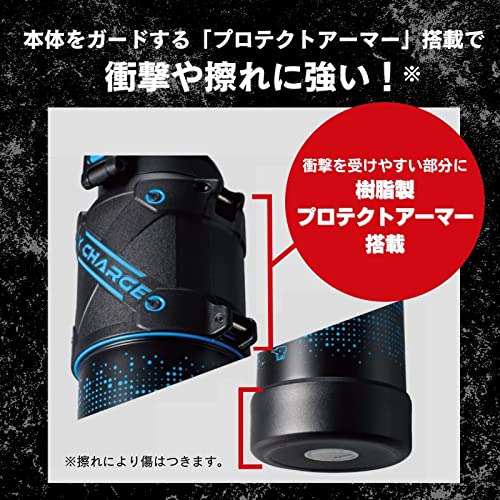象印 (ZOJIRUSHI) 水筒 直飲み スポーツタイプ ステンレスクールボトル シームレス 1.0L ライムブラック SD-HA10-BG_2