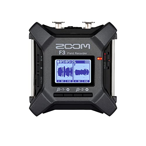 ZOOM ズーム フィールドレコーダー 2チャンネル入力32bitフロート録音 2022年発売 F3 黒の通販は