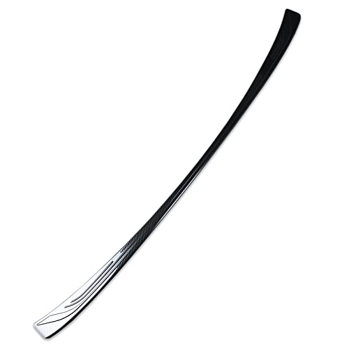 RUIQ レクサス新型 NX250/NX350/NX350h/NX450h* 20系 専用 外装 ステンレス リア バンパー ステップガーニッシュ ガード キズ 防止 LEXUS NX 専用設計 専用 設計 (炭素繊維黒色仕様)