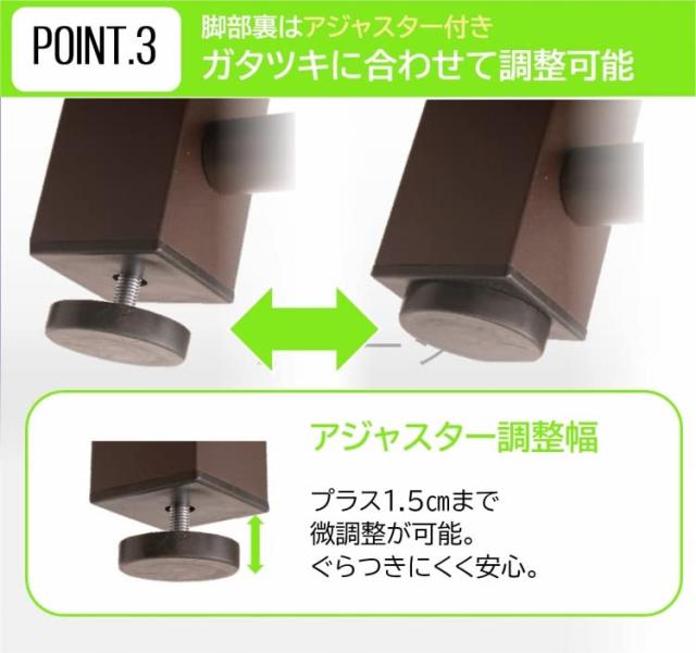 リビングアウト アルミステップ台 両手すり付き 2段_5