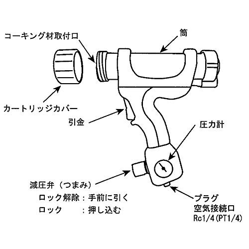 アネスト岩田 AIRREX エアー式コーキングガン TL7101 - 壁紙・補修材