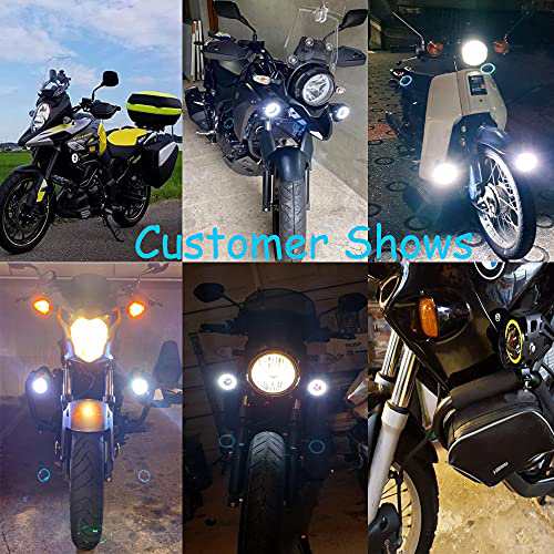 【特価商品】X-STYLE U7 バイク用 LED フォグランプ 4モード切替