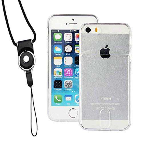 送料無料 Iphone5 Iphone 5s Se ケース カード収納 カバー Tpu ストラップホール付属 ハンドストラップ ネックストラップ付 超薄型の通販はau Pay マーケット Rebuild Store