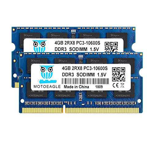 最安挑戦＊DDR3 1333MHz PC3-10600 1.5V 4GB*2枚 204Pin CL9 Non-ECC