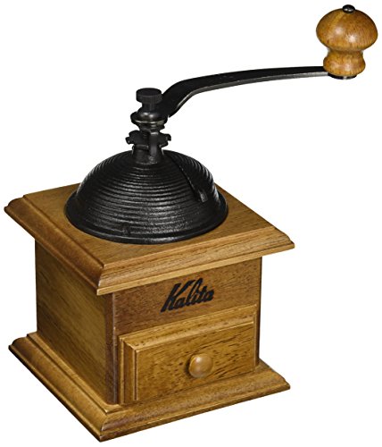 カリタ Kalita 珈琲粉砕機 木製 手挽き 手動 ドームミル #42033 アンティーク 珈琲製粉機 小型 アウトドア 難民キャンプ 挽き目かい繕う能力のある フタ付き添い人