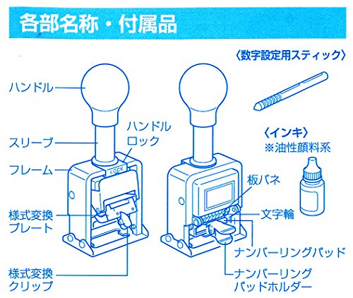 コクヨ スタンプ ナンバリングマシン 5桁 IS-M71_3