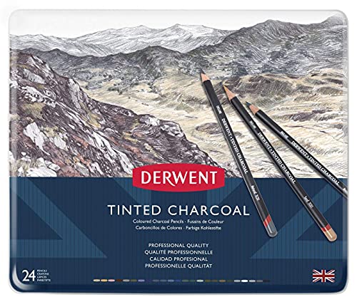 ダーウェント ティンテッドチャコール 24色セット 2301691