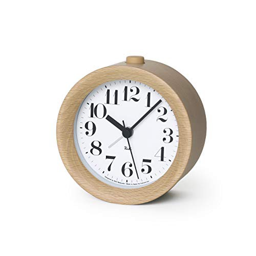 レムノス アラーム時計 アナログ リキアラーム 天然色木地 RIKI ALARM CLOCK ナチュラル WR09-15NT Lemnosの通販は