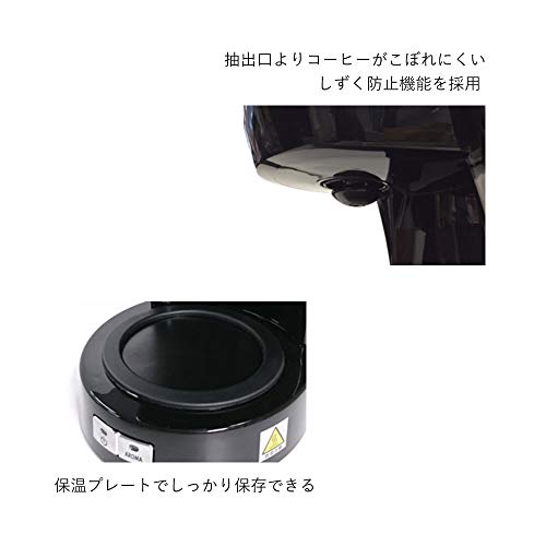 デロンギ(DeLonghi) ドリップコーヒーメーカー 0.65L ブラック アクティブシリーズ 5-6カップ ICM14011J