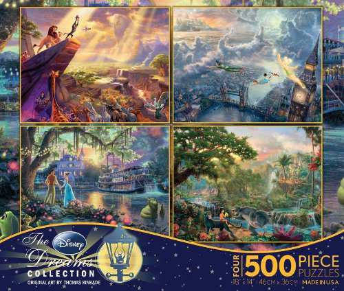 Disney(ﾃﾞｨｽﾞﾆｰ) ｸﾗｼｯｸﾊﾟｽﾞﾙｾｯﾄ 500ﾋﾟｰｽ*4 【ﾗｲｵﾝｷﾝｸﾞ】【ﾃｨﾝｶｰ