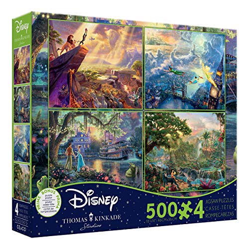 Disney(ﾃﾞｨｽﾞﾆｰ) ｸﾗｼｯｸﾊﾟｽﾞﾙｾｯﾄ 500ﾋﾟｰｽ*4 【ﾗｲｵﾝｷﾝｸﾞ】【ﾃｨﾝｶｰ