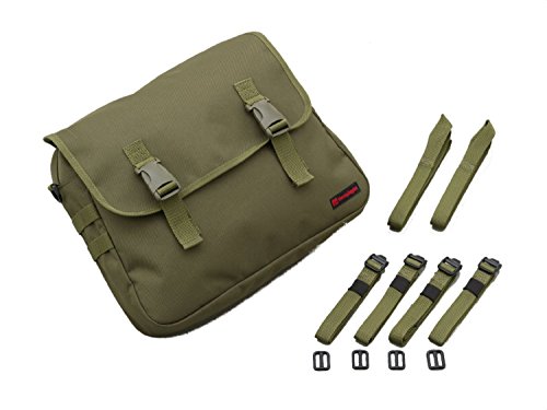 ヘンリービギンズ(Henly Begins) デイトナ バイク用 サイドバッグ 10L グリーン サドルバッグMIL DHS-13 90557