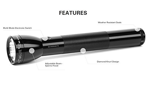 MAG-LITE(マグライト) 第三世代：3rd Generation 【本体色：ブラック】 MAGLITE 3D LEDマグライト ML300L-S3016（ST33016）, Black【単１アルカリ電池*3本 / 明るさMAX：625ルーメン】 [並行輸入品]_5