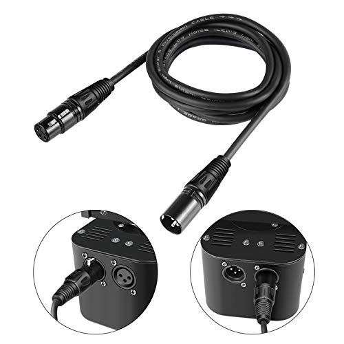 NEEWER　10-パックで6.5ft/ 2m DMXステージライトケーブルワイヤ　3 - ピン信号XLRオスにメスへの接続用　XLR入力＆出力に付く移動するヘッドライトパーライトスポットライトに対応 【並行輸入品_1
