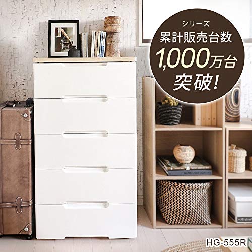 アイリスオーヤマ チェスト 4段 届いてすぐ使える完成品ラクラク引出し 木天板 61lXCg6EH7L._AC_UF894,