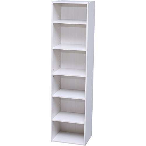 アイリスオーヤマ カラーボックス 収納ボックス 本棚 6段 可動棚 幅36.6*奥行29*高さ144.6cm オフホワイト モジュールボックス MDB-6K オフホワイト(可動棚) 5,169円