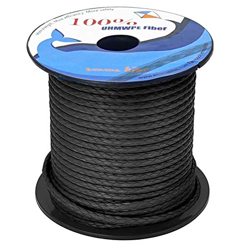 ポリエチレン鉛入りロープ黒16mm(5分)100m18.5kg 1丸水に沈む 心苦しかっ