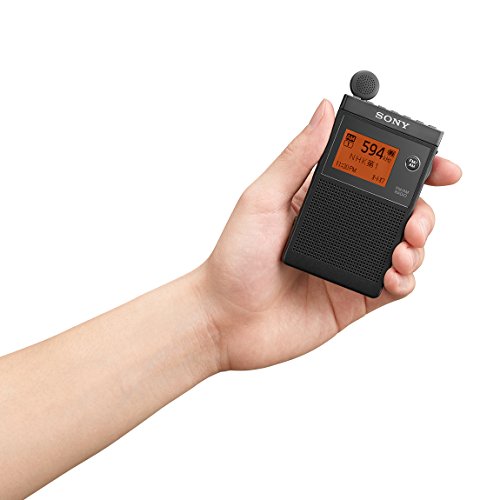 ソニー PLLシンセサイザーラジオ FM/AM/ワイドFM対応 片耳巻取り 名刺サイズ SRF-R356 ブラック_6