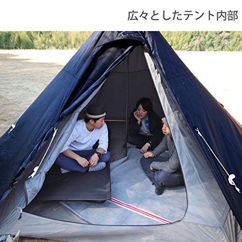 DOD(ディーオーディー) ワンポールテントM 5人用 【収納コンパクト&かんたん設営】 Amazon.co.jp: DOD(ディーオーディー) ワンポールテントM 5人用 【収納