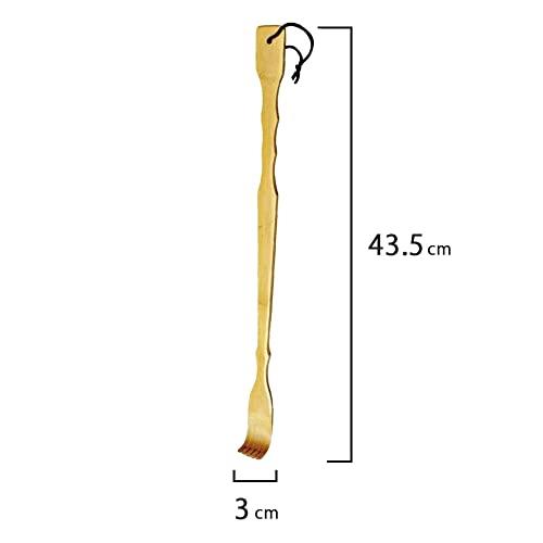 アルファックス 孫の手 木目 43.5cm 炭化竹 孫の手 902195の通販はau