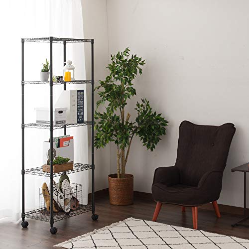 ドウシシャ ルミナス ノワール ラック 4段 幅60 奥行40 スリム