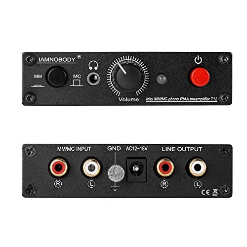 Nobsound T14 EQ Mini MM/MC Phono レコードプレーヤー用 RIAA プリアンプ ヘッドホンアンプ ミニサイズで高性能なMM/MC用フェノステージ