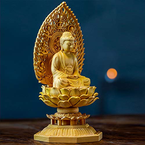 観音菩薩　木彫り　釈迦如来　仏像　置物 観音菩薩 木彫り 釈迦如来 仏像 置物