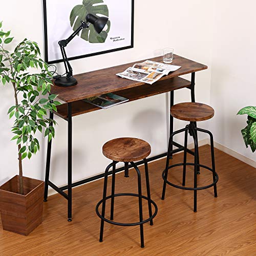 不二貿易 カウンターテーブル バーカウンター 幅120×奥行40×高さ87cm ブラウン 収納棚付き お手入れ簡単 ヴィンテージ風 ナビア 不二貿易 カウンターテーブル バーカウンター 幅120×奥行40×高さ87cm