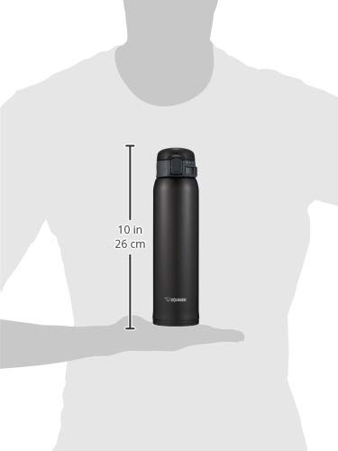 象印マホービン(ZOJIRUSHI) 水筒 ステンレス マグ ボトル 直飲み 軽量 保冷 保温 ワンタッチ オープン タイプ 600ml マット ブラック SM-SE60-BZ_5