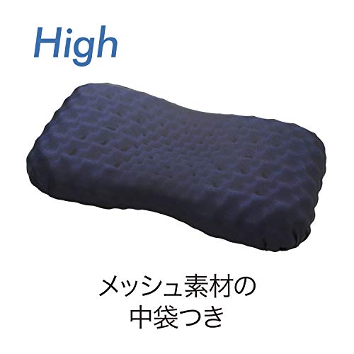 西川(nishikawa) [エアー]3Dピロー 眠りを深化させる3次元特殊立体構造 高め ブルー 凹凸形状とネックサポートシステムによる高いフィット性 頭圧分散構造 高いクッション性で寝返りをサポー_5