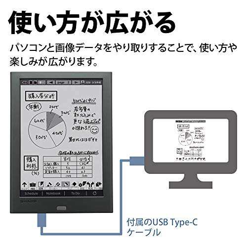 シャープ 電子ノート WG-PN1 手帳機能 Eink 電子ペーパーディスプレイ