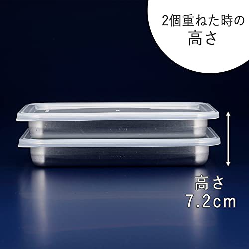 下村企販 バット フタ付き 保存容器 ワイド 2個組 【日本製】 ステンレス 浅型 漬け置き 下準備 1L 40748 燕三条の通販は