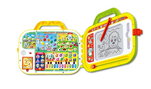 ジョイパレット(JOYPALETTE) ワンワンとうーたん クイズにおえかき!ミュージック! タッチでおしゃべり レッスンバッグ (ピカピカブ*! バージョン) 32x37x6cm プラスチック