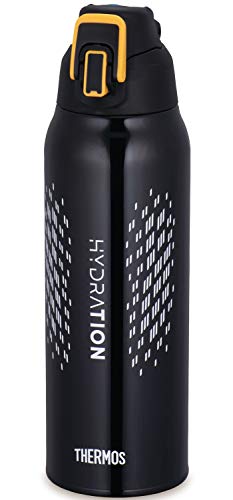サーモス 水筒 真空断熱スポーツボトル 1L ブラックオレンジ 保冷専用 FHT-1001F BKOR_1