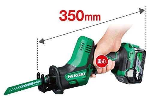 HiKOKI(ハイコーキ) 18V コードレスワンハンドセーバーソー(レシプロソー) 木材・金属切断 DIY 枝打ち 粗大ゴミ解体 CR18DA(NN) 蓄電池、充電器、ケース別売り