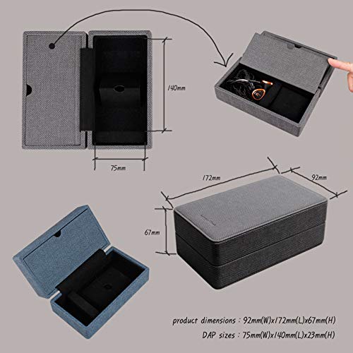 MITER キャリングケース DAP + Earphone イヤホン 収納, Carrying Case Cover for Digital : Miter Multi Carrying Case for 6 Earphones or 1 Music